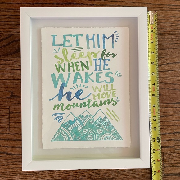 Watercolor Framed Print - Let him sleep - Picture 3 of 3